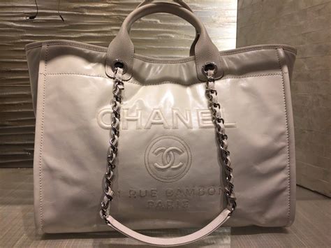 chanel leather deauvilles|Chanel deauville clothing.